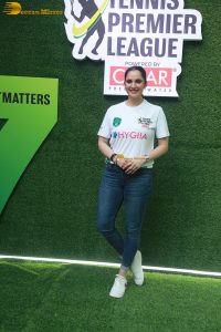 Tennis Premier League Auction 2025 attended by Leander Paes, Rakul Preet Singh, Sania Mirza, and Sonali Bendre