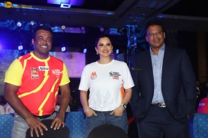 Tennis Premier League Season 6 Auction attended by Sania Mirza, Rakul Preet Singh, Sonali Bendre, and Leander Paes