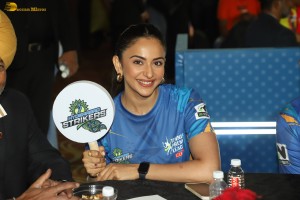 Tennis Premier League Season 6 Auction attended by Sania Mirza, Rakul Preet Singh, Sonali Bendre, and Leander Paes