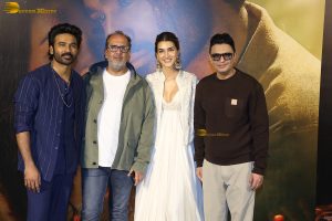 Tere Ishk Mein Trailer Launch attended by Dhanush, Kriti Sanon, Bhushan Kumar, and others