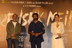 Tere Ishk Mein Trailer Launch attended by Dhanush, Kriti Sanon, Bhushan Kumar, and others