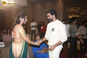 Pre-Release Function of the film Thaggede Le - attended by Naveen Chandra, Ananya Raj and Divya Pillai