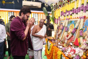 Thandel movie launch attended by Naga Chaitanya, Sai Pallavi, Nagarjuna, Venkatesh, and Allu Aravind