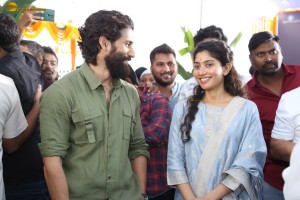 Thandel movie launch attended by Naga Chaitanya, Sai Pallavi, Nagarjuna, Venkatesh, and Allu Aravind