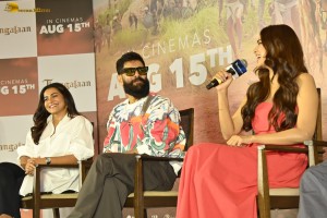Thangalaan Press Meet attended by Vikram, Malavika Mohanan, and Parvathy Thiruvothu