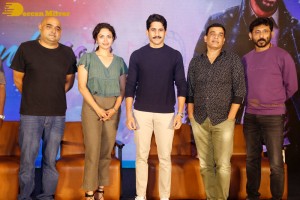 Telugu movie Thank You Press meet attended by Naga Chaitanya and Malvika Nair