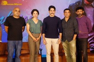Telugu movie Thank You Press meet attended by Naga Chaitanya and Malvika Nair