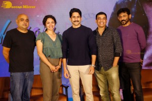 Telugu movie Thank You Press meet attended by Naga Chaitanya and Malvika Nair