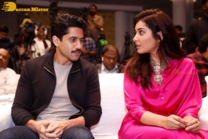 Naga Chaitanya and Raashi Khanna attend the trailer launch of the Telugu Film 'Thank You'