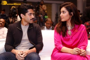 Naga Chaitanya and Raashi Khanna attend the trailer launch of the Telugu Film 'Thank You'