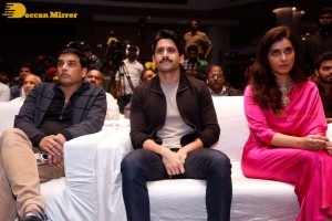 Naga Chaitanya and Raashi Khanna attend the trailer launch of the Telugu Film 'Thank You'