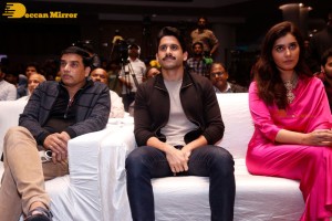 Naga Chaitanya and Raashi Khanna attend the trailer launch of the Telugu Film 'Thank You'