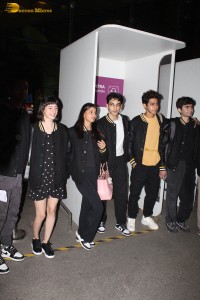 The Archies cast including Suhana Khan, Khushi Kapoor, and Agastya Nanda spotted at Mumbai Airport