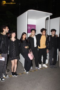 The Archies cast including Suhana Khan, Khushi Kapoor, and Agastya Nanda spotted at Mumbai Airport
