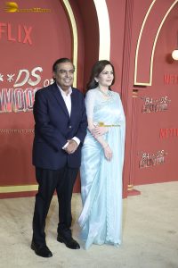 The Ba***ds of Bollywood Premiere attended by Shah Rukh Khan, Gauri Khan, Aryan Khan, Suhana Khan, Mukesh and Nita Ambani, Madhuri Dixit, Anil Kapoor, Ananya Panday, Khushi Kapoor, and Bobby Deol
