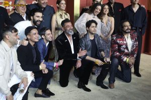 The Ba***ds of Bollywood Premiere attended by Shah Rukh Khan, Gauri Khan, Aryan Khan, Suhana Khan, Mukesh and Nita Ambani, Madhuri Dixit, Anil Kapoor, Ananya Panday, Khushi Kapoor, and Bobby Deol