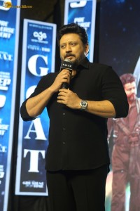The GOAT Pre-Release Function attended by Prasanth, Sneha, Laila, and Meenakshi Chaudhary