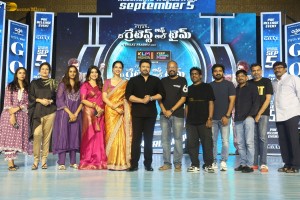 The GOAT Pre-Release Function attended by Prasanth, Sneha, Laila, and Meenakshi Chaudhary