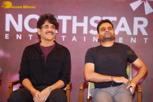 The Ghost movie teaser launch attended by Nagarjuna Akkineni and Praveen Sattaru