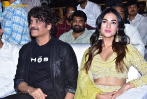 The Ghost Pre-release event in Kurnool attended by Nagarjuna Akkineni, Akhil, Naga Chaitanya and Sonal Chauhan