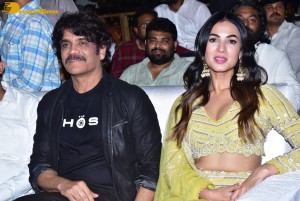 The Ghost Pre-release event in Kurnool attended by Nagarjuna Akkineni, Akhil, Naga Chaitanya and Sonal Chauhan