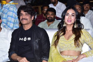 The Ghost Pre-release event in Kurnool attended by Nagarjuna Akkineni, Akhil, Naga Chaitanya and Sonal Chauhan