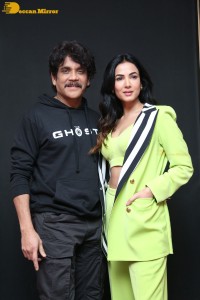 The Ghost trailer launch attended by Nagarjuna Akkineni and Sonal Chauhan