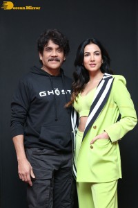 The Ghost trailer launch attended by Nagarjuna Akkineni and Sonal Chauhan