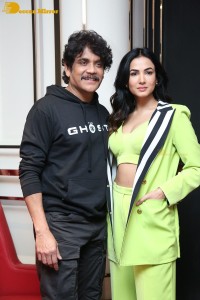 The Ghost trailer launch attended by Nagarjuna Akkineni and Sonal Chauhan