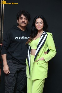 The Ghost trailer launch attended by Nagarjuna Akkineni and Sonal Chauhan