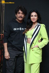 The Ghost trailer launch attended by Nagarjuna Akkineni and Sonal Chauhan