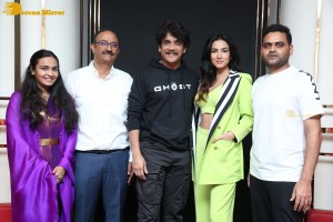 The Ghost trailer launch attended by Nagarjuna Akkineni and Sonal Chauhan