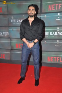 The Railway Men Premiere attended by Kay Kay Menon, Divyendu Sharma, Babil Khan, Niharica Raizada, and Arjun Kapoor