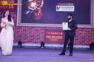 The Warriorr Pre-Release Function attended by Ram Pothineni and Krithi Shetty