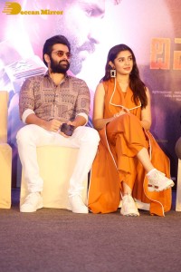 Telugu Film The Warriorr success meet attended by Krithi Shetty, Aadhi Pinisetty and Ram Pothineni