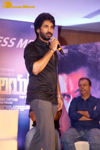 Telugu Film The Warriorr success meet attended by Krithi Shetty, Aadhi Pinisetty and Ram Pothineni