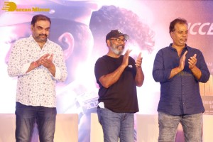Telugu Film The Warriorr success meet attended by Krithi Shetty, Aadhi Pinisetty and Ram Pothineni