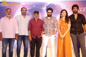 Telugu Film The Warriorr success meet attended by Krithi Shetty, Aadhi Pinisetty and Ram Pothineni