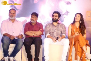 Telugu Film The Warriorr success meet attended by Krithi Shetty, Aadhi Pinisetty and Ram Pothineni