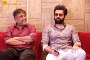 Telugu Film The Warriorr success meet attended by Krithi Shetty, Aadhi Pinisetty and Ram Pothineni