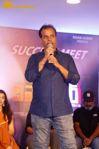 Telugu Film The Warriorr success meet attended by Krithi Shetty, Aadhi Pinisetty and Ram Pothineni