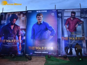 Trailer Launch of Telugu Movie The Warriorr - attended by Ram Pothineni, Aadhi Pinisetty, Krithi Shetty and Boyapati Srinu