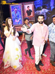 Trailer Launch of Telugu Movie The Warriorr - attended by Ram Pothineni, Aadhi Pinisetty, Krithi Shetty and Boyapati Srinu