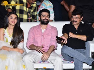 Trailer Launch of Telugu Movie The Warriorr - attended by Ram Pothineni, Aadhi Pinisetty, Krithi Shetty and Boyapati Srinu