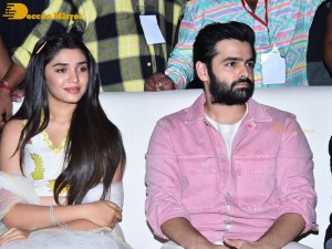 Trailer Launch of Telugu Movie The Warriorr - attended by Ram Pothineni, Aadhi Pinisetty, Krithi Shetty and Boyapati Srinu