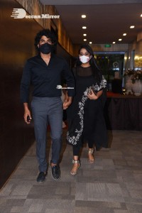 Thellavarithe Guruvaram movie Pre Release Event attended by cast Misha Narang and Chitra Shukla and special guest Junior NTR