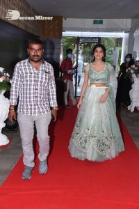 Thellavarithe Guruvaram movie Pre Release Event attended by cast Misha Narang and Chitra Shukla and special guest Junior NTR