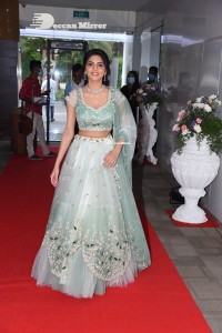 Thellavarithe Guruvaram movie Pre Release Event attended by cast Misha Narang and Chitra Shukla and special guest Junior NTR