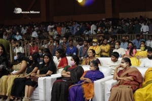 Thellavarithe Guruvaram movie Pre Release Event attended by cast Misha Narang and Chitra Shukla and special guest Junior NTR