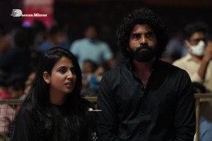 Thellavarithe Guruvaram movie Pre Release Event attended by cast Misha Narang and Chitra Shukla and special guest Junior NTR